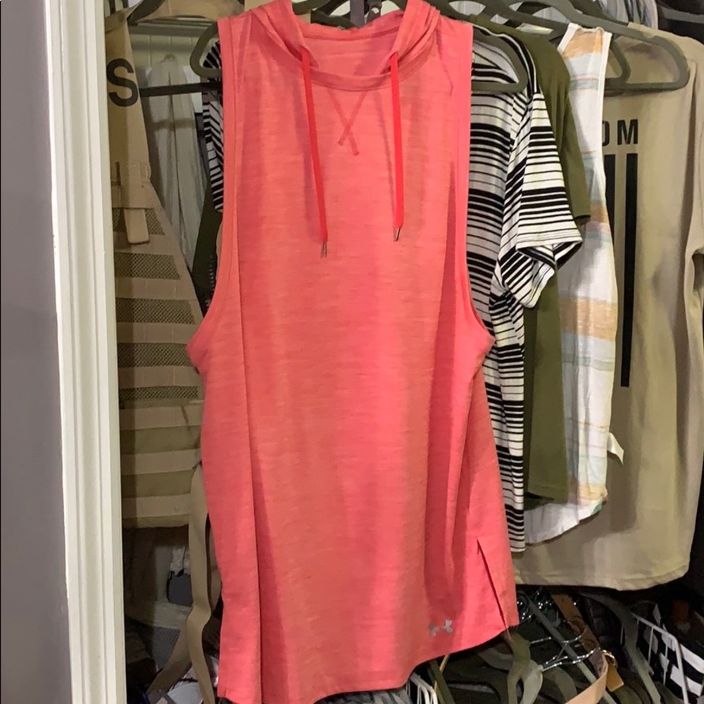 Under armour hooded tank. Heat gear